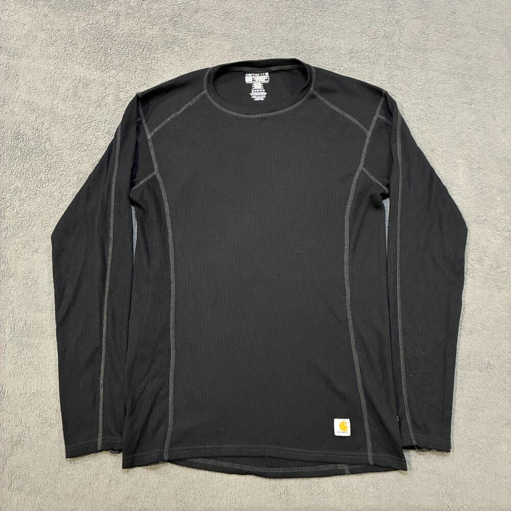 Carhartt Base Force Midweight Classic Crew Black Thermal Layer Shirt Men's Sz L